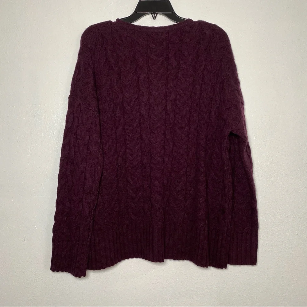 Jarbo Wool Cashmere Blend Cable Knit Sweater 2 M - Picture 7 of 8